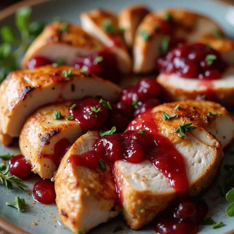 Grilled Turkey with Cranberry Sauce | A Flavorful, Juicy Feast
