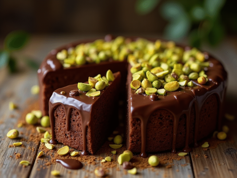Chocolate Pistachio Cake | Rich, Decadent, and Perfectly Nutty