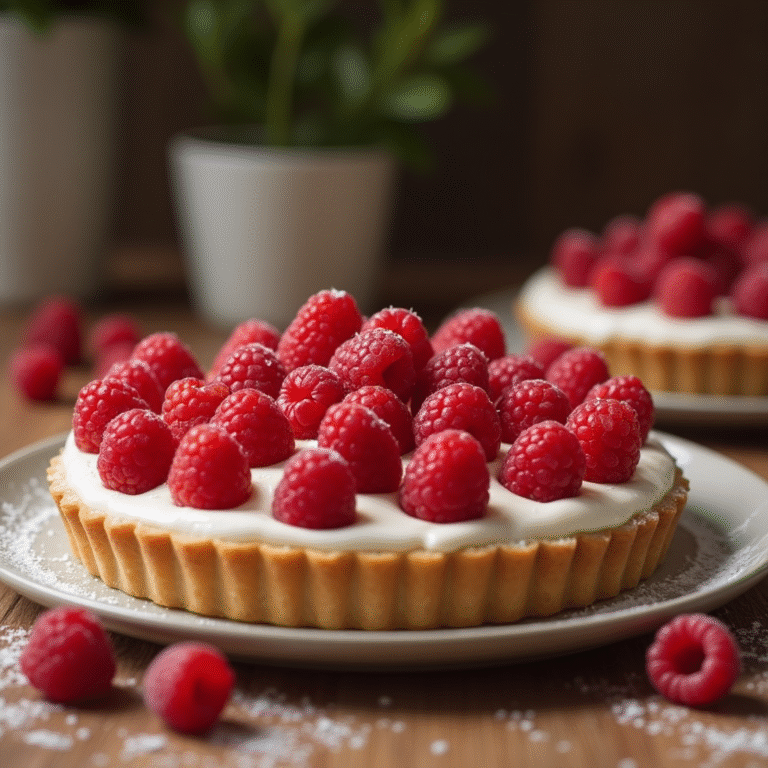 Raspberry Cream Tart Recipe | Creamy, Fruity, and Delicious
