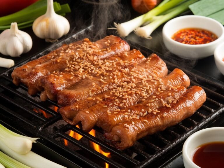 Gobchang Gui Recipe | Korean Grilled Beef Intestines with Spicy Marinade