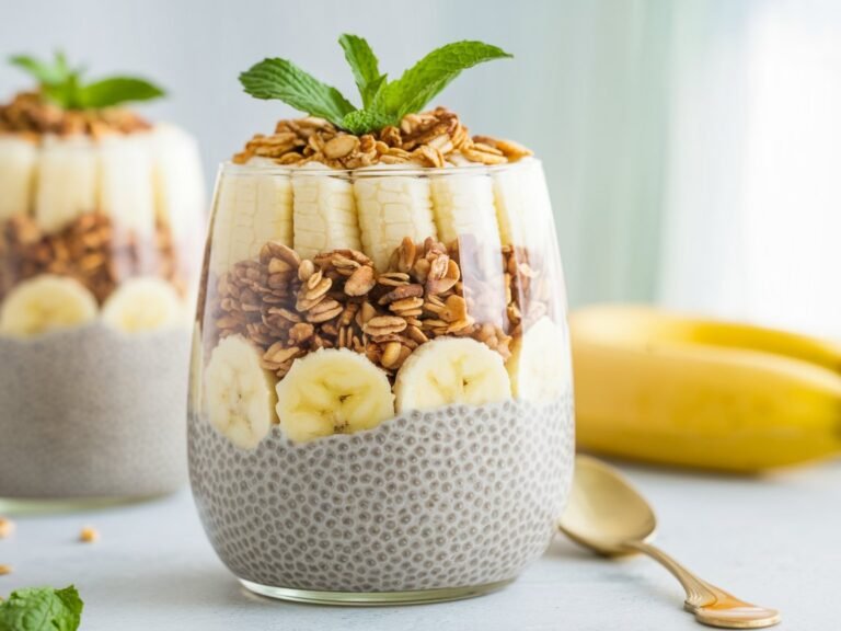 Chia Seed and Banana Parfait Recipe | Healthy, Delicious, and Easy to Make