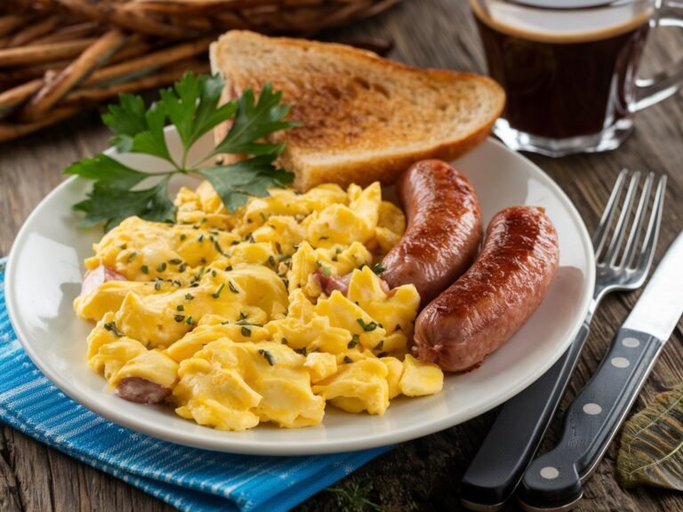 Scrambled Eggs with Sausage Recipe | Simple, Flavorful, and Satisfying Breakfast
